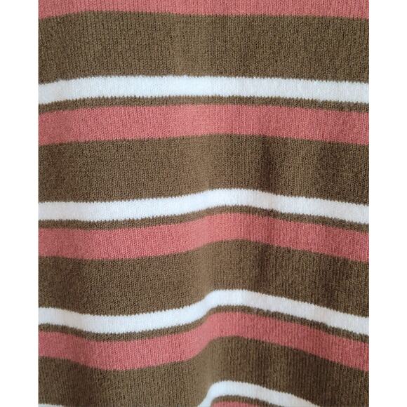 Madewell Redmond Mock Neck Pocket fall winter Sweater in Stripe Size Small - Picture 7 of 14